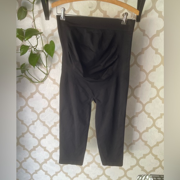Blanqi Everyday Cropped Maternity Legging Black Size XL - Picture 2 of 5